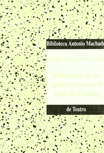 Libro Matrimonio De Un Autor Teatral De Campos Garcia J