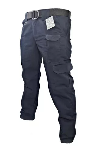 Pantalones Tacticos Militares With Zipper Army Azul