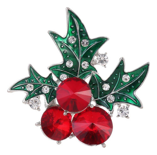 Broche De Navidad Con Pedrería, Elegante