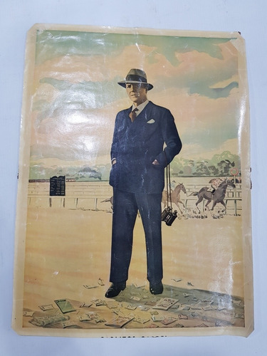 Carlos Gardel Palermo Hípica Lámina Original Época Mag 58072