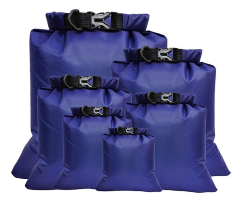 6x Juego De Bolsas Secas Impermeables Sacos Secos Azul Azul