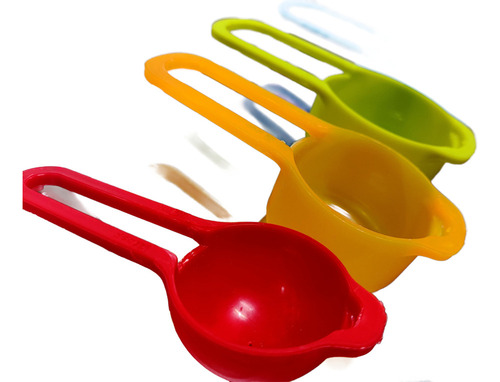 Juego De 2 Tazas Y Cucharas Medidoras Cocina Reposteria