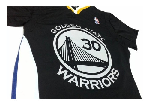 Camiseta Nba Golden State Warriors Curry Negra Basket