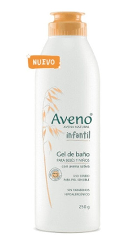 Aveno Gel Infantil De Baño Para Bebés Y Niños X250 Ml