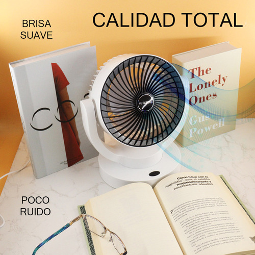 Ventilador Piso Pared Recargable Usb 3 Aspas Potente