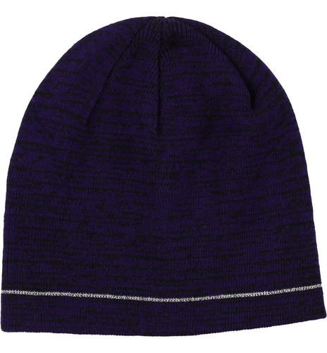 Alfani Gorro Reflectante Hombre, Morado, Talla Única