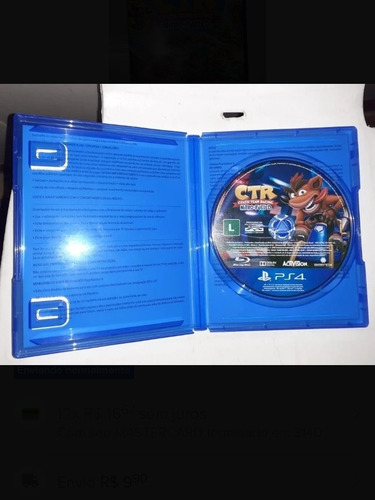 Crash Team Racing Nitro-fueled, Ps4, Mídia Fisica