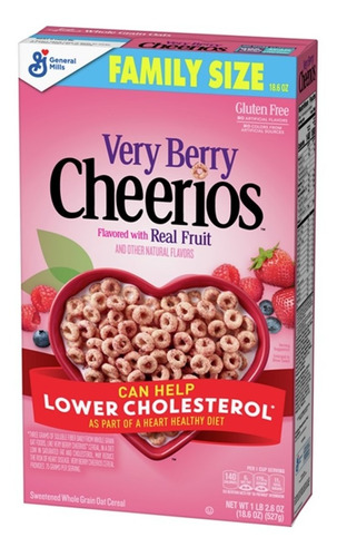Cheerios Very Berry Gluten Free Family Size - General Mills