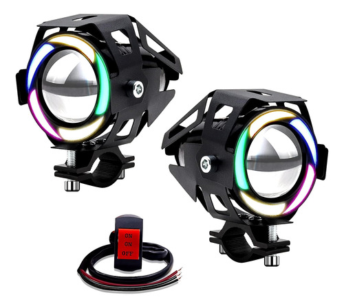 Nwpangu 2 Focos Led Para Motocicleta, Luces Antiniebla Con A