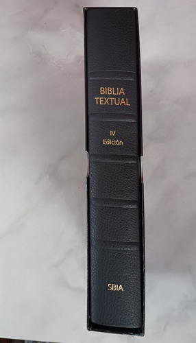 Biblia Textual Iv Edicion Vinil Negro Lujo.