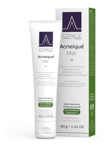 Cepage Acneiqué Mat Crema Gel Matificante X 40 Gr