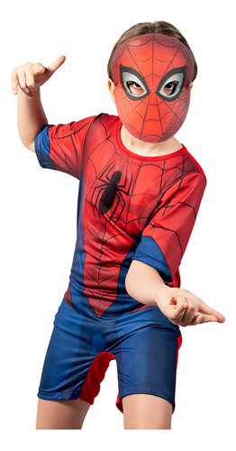 Fantasia Luxo Homem Aranha-spider Man Infantil Original