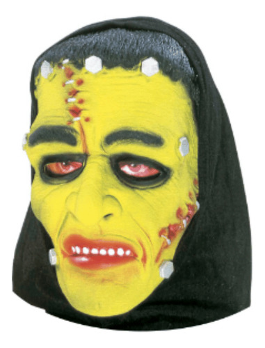 Máscara Frankstein Com Capuz - 100% Látex (spook)