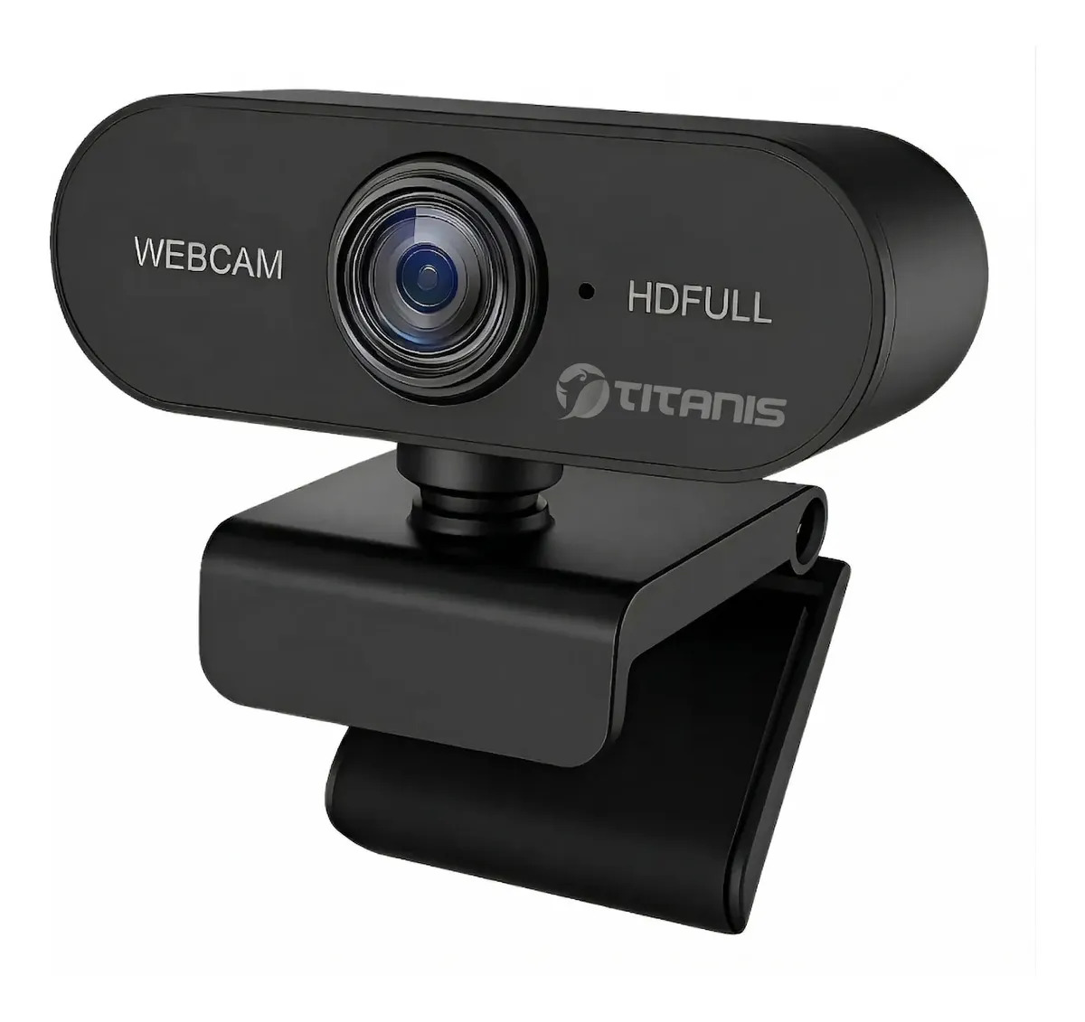 Webcam Câmera Full Hd Zoom 1080p 360 Graus Vídeo Conferencia Entrada Usb 2.0 Com Microfone Integrado Plug & Play Titanis