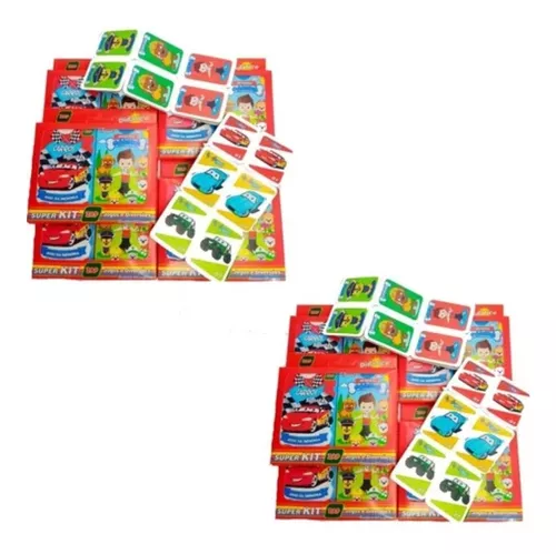 Kit 20 Jogo Da Memoria Carros Cachorro Infantil P/ Kit Fest