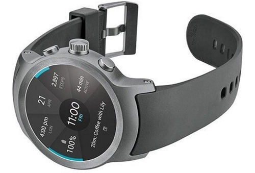 LG Watch Sport W280a 4g Lte Sim Card Smartwatch Reloj Silver