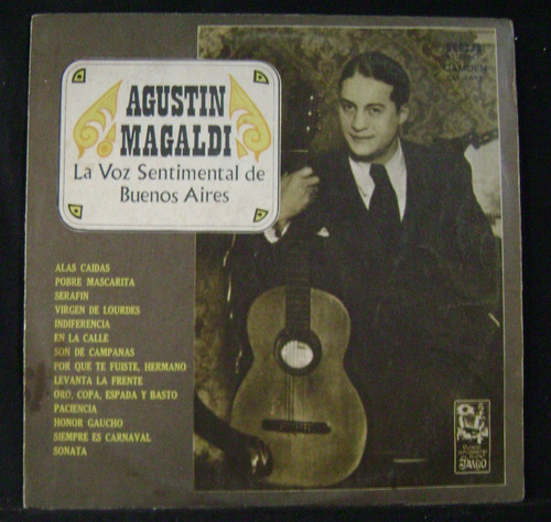 Agustin Magaldi-la Voz Sentimental De Bs-lp Vinilo 9 Puntos 