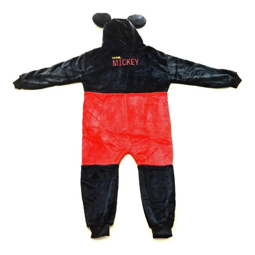Pijama Macacão Infantil Pelúcia Kigurumi Mickey Mouse Disney