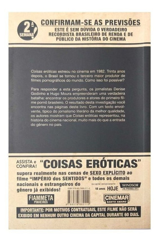Imagem 3 de 3 de Livro Físico Coisas Eróticas Denise Godinho Hugo Moura