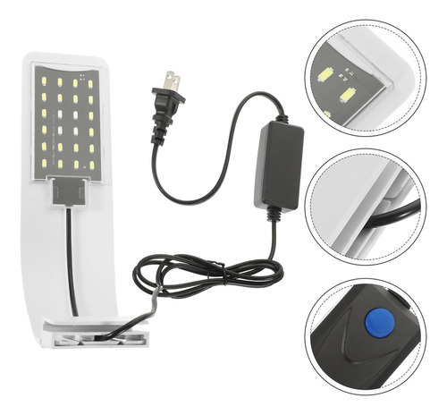 Luz Nocturna De Acuario De Espectro Completo Para Pecera