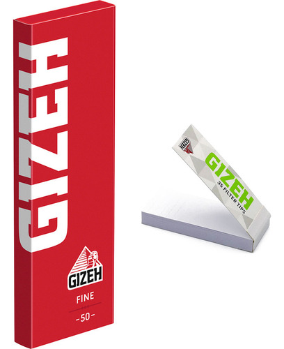 Imagen 1 de 10 de Sedas Gizeh Super Fino Quemado Lento 1 1/4 Con Filtros Tip