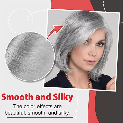 - Tinte For Cabello Natural En Crema De Color Gris Plateado
