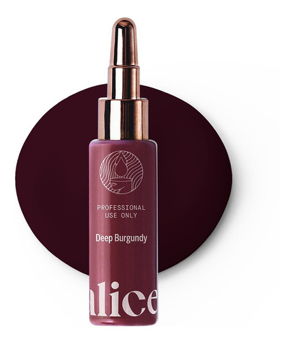 Pigmento Microblading Alice Cosmetic Tinta Deep Burgundy15ml Color Deep Burgundy