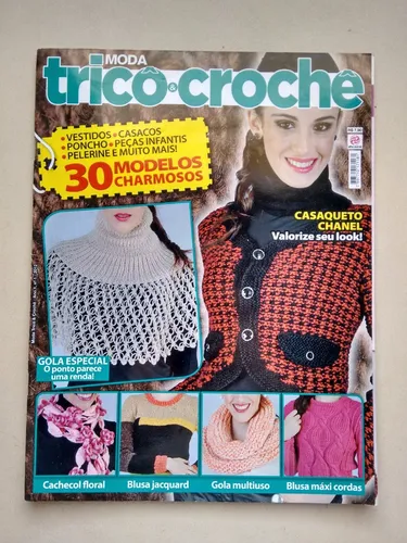 comprar Revista Moda Tricô E Crochê 1 Casaqueto Chanel Blusa C581
