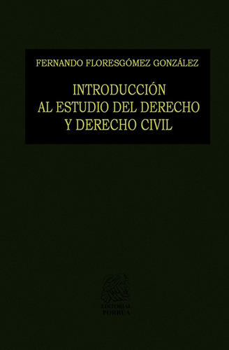 Introduccion Al Estudio Del Derecho Y Derecho Civil (portada