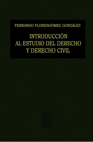 Introduccion Al Estudio Del Derecho Y Derecho Civil (portada