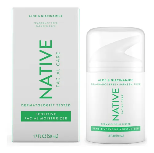 Crema Hidratante Facial Native Sensitive Daily 50 Ml Con Vit