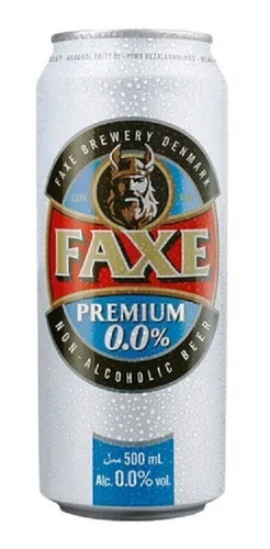 Cerveza Faxe Premium 0.0% Lata 500 Ml 