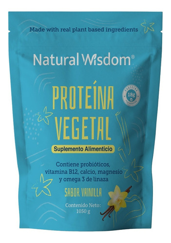 Nw Proteina Vegetal Vegana Orgánica Polvo 1050gr Rendimiento Sabor Vainilla