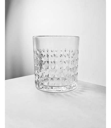 Set X 6 Vaso Labrado Vidrio Deli Glass 330 Ml Color Transparente