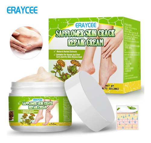 Genérica Herbal Safflower Chap Cream For Repairing Dry Cracks In Hands And Feet Almohadilla - Multicolor - Flores