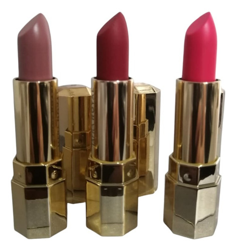 Set De 3 Labiales Humectantes Mate Jafra Royal Jelly Estrellas Regal Red Y Hola Cariño