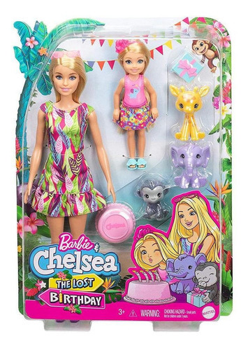 Barbie Dha Chelsea & Barbie Animales De Selva Gtm82