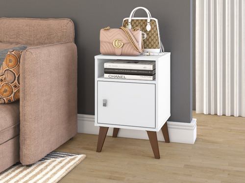 Mesa Lateral,auxiliar,de Apoyo Bertolini Rt 3145 Blanco