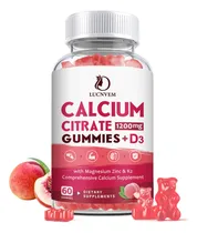 Comprar Gomitas De Citrato De Calcio Lucnvem 1200 Mg Con Vitamina D3