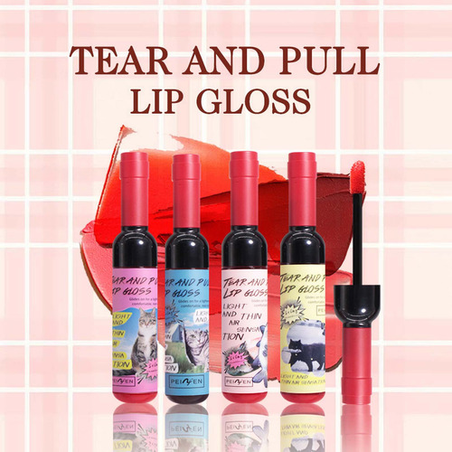 Set De Botellas De Vino Tinto U Penifen Peel-off Lip Gloss L