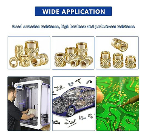 Insertos Roscados M2 M3 Para Insertos De Latón Termoendureci