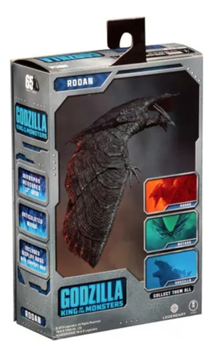 Figura De Acción De Godzilla Rodan Mothra De Neca 2019, Rega