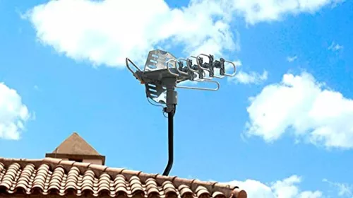 antenas para tv digitales exterior HDTV soporta 2 teles 150 millas largo  alcance