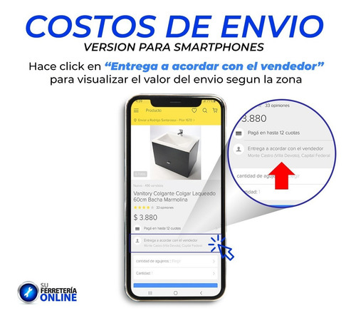 Imagen 2 de 6 de Vanitory Laqueado Colgante Blanco Colgar 50cm Bacha Oferta