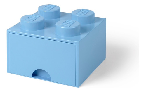 Lego Bloque Con Cajón Apilable Original Cajonera Light Blue