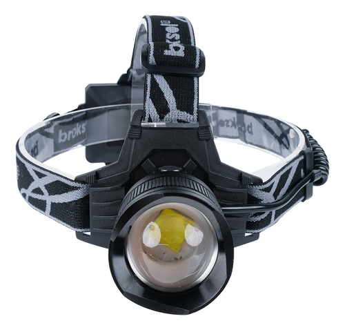 Linterna Minera Frontal Broksol Lin - 23 Camping Trekking Linterna Negro/gris Luz Blanco