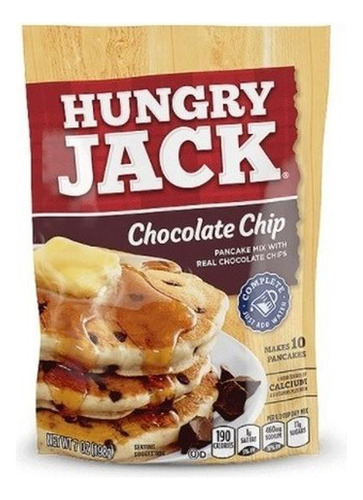 Massa Panqueca E Waffle Mix Gotas Chocolate Hungry Jack 198g