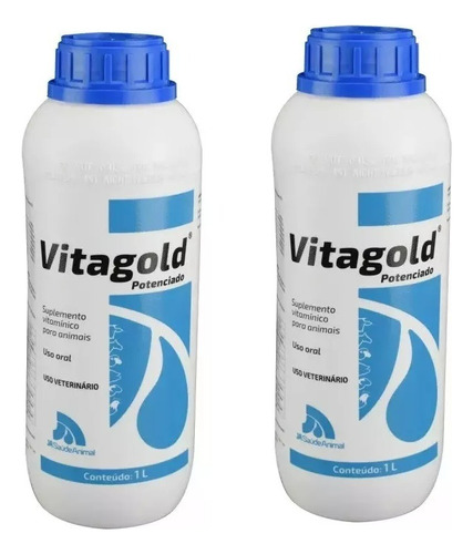 Vitagold Potenciado 1lt 2 Uni Suplemento Vitaminico Fabiani