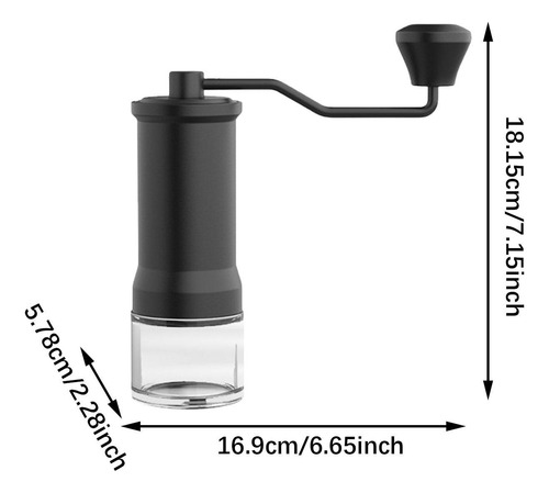 Molinillo De Café Manual De Acero Inoxidable Con Rebabas Y