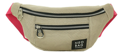 Riñonera Little Venecia Doble Frontura Neo Bag Color Beige